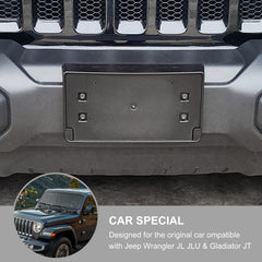 Jimen Jeep Wrangler front bracket closeup with rust resistant finish