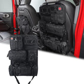 Jimikay universal tactical seat back organizer with five MOLLE pouches for easy access.