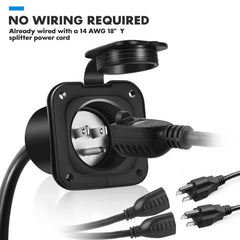 Jindouyun flanged inlet enables secure, fast mounting.