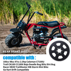 Compatible with Coleman, Baja Hensim, and TrailMaster mini bikes.