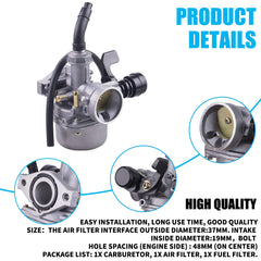 Package includes carburetor, air filter, and fuel filter for easy installation