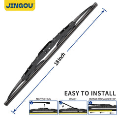 JINGOU pack-of-2 blades offers convenient replacement for two sides