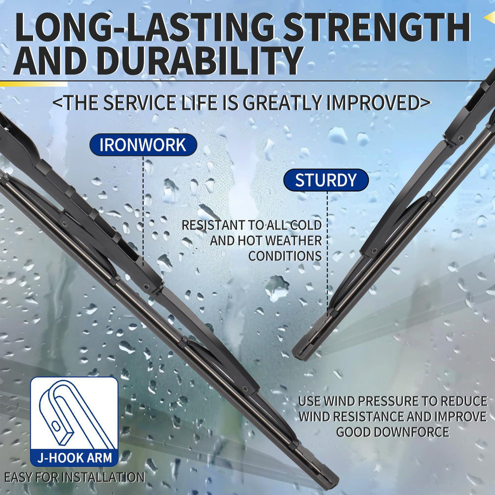 JINGOU 22-inch passenger-side wiper blade for Ford F-150, clear visibility.