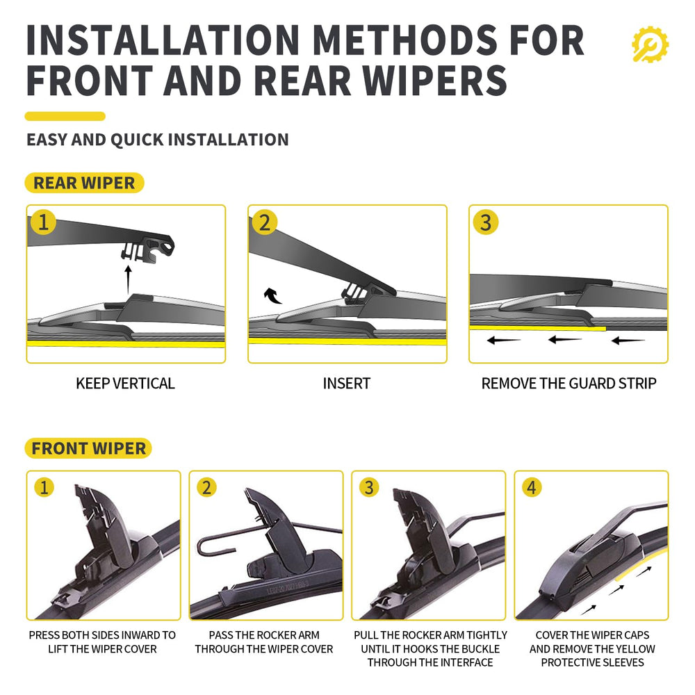JINGOU graphite-coated rubber reduces noise for smooth wipes