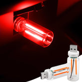 JINRUITOP car USB lights in red glass bottle create cozy car ambiance