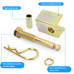 JIOTAR 5/8-inch pin hole ensures proper threading and tight lock