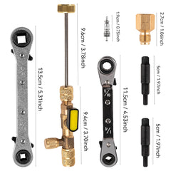 jiouxip 3/8 to 1/4 inch wrench fits multiple fittings.
