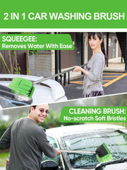 Jisejima PBT soft-bristle head cleans without lint or scratches on cars and trucks.