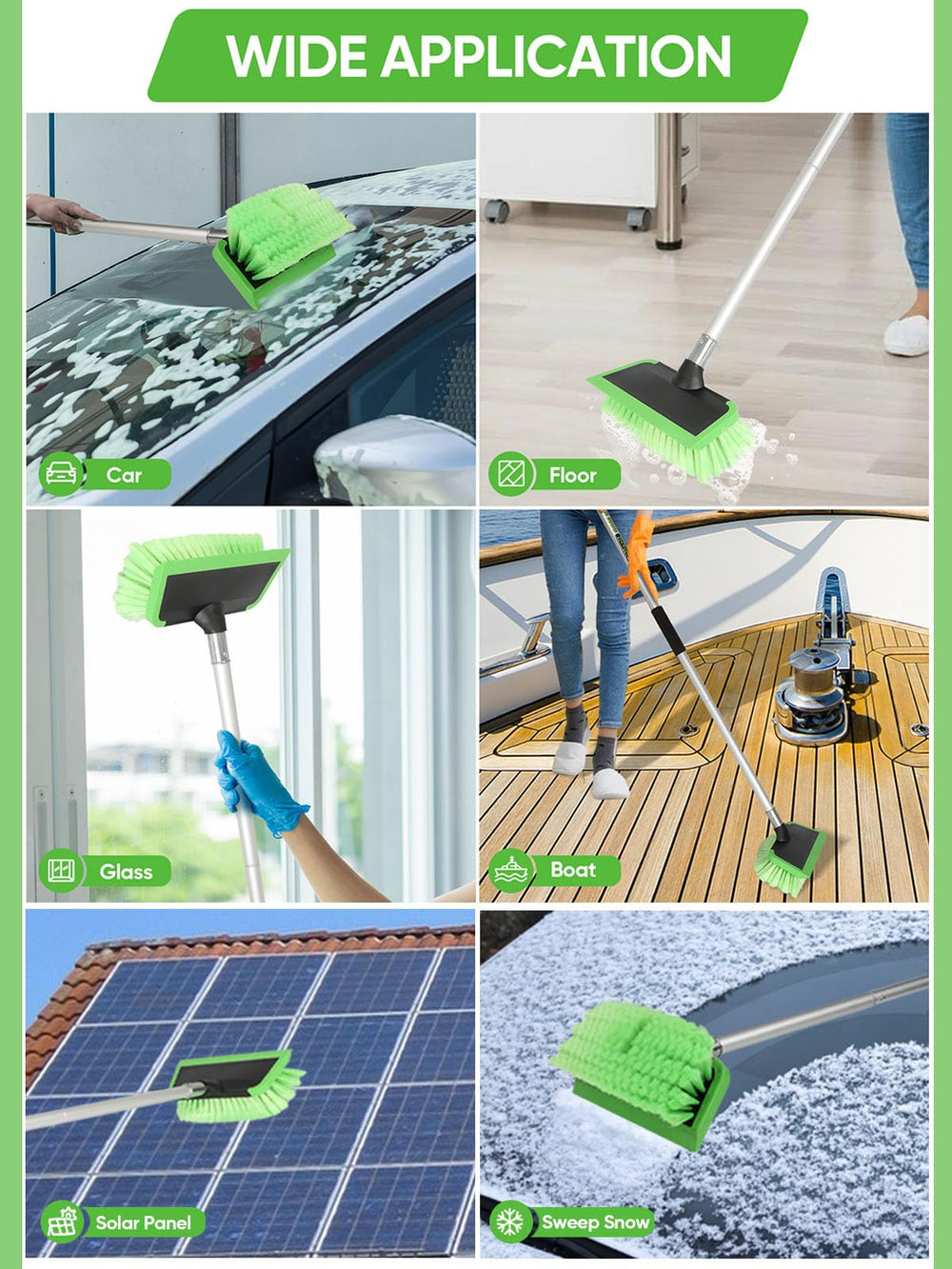 Jisejima all-in-one design speeds up exterior washing tasks on multiple surfaces.