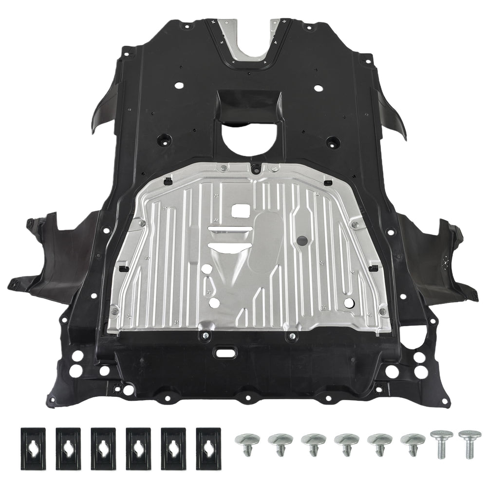 JISKAIAI engine splash guard for Honda Civic 2016-2021 protects undercarriage from debris.