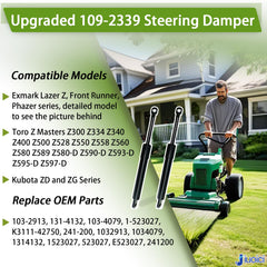 jiuoici damper 103-2913 improves steering stability on Exmark and Toro models