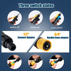 jixsloft garden hose adapter enables car and home cleaning tasks
