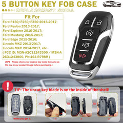 JJCHQ F-150/F-250 key fob case showing precise mould for reliable function.