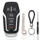 JJCHQ Ford key fob shell 5-button replacement with seamless fit and preserved signal.