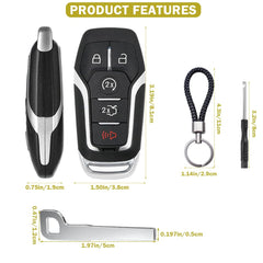 JJCHQ Ford/Lincoln compatible fob shell enables simple upgrades without electronics.