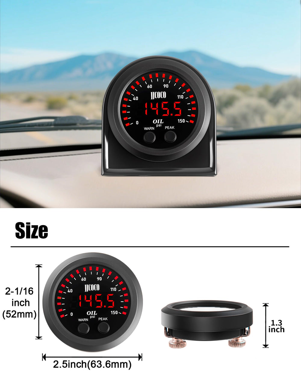 JJCOCO dash-mount bracket for versatile cabin placement