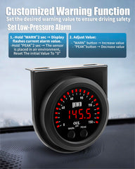 JJCOCO peak pressure recall captures max readings during hard acceleration