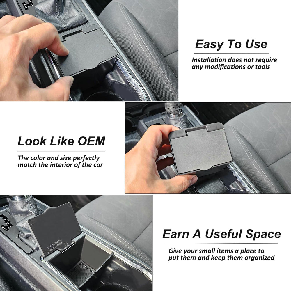 JKCOVER anti-slip coin box with side sponges reduces rattle while driving.