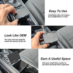 JKCOVER anti-slip coin box with side sponges reduces rattle while driving.