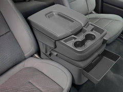 Color-matched design blends with the original center console.