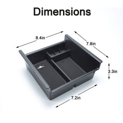 JKCover ABS matte finish center console organizer adds durability and easy cleaning.