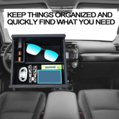 JKCover quick-install tray for 4Runner and Telluride simplifies cabin organization.
