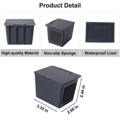 JKCOVER center console storage box improves small-item access during daily drives.