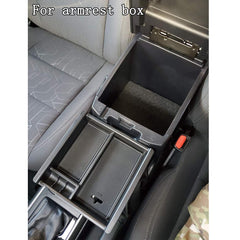 JKCOVER installation view of the Tacoma center console tray with precise fit