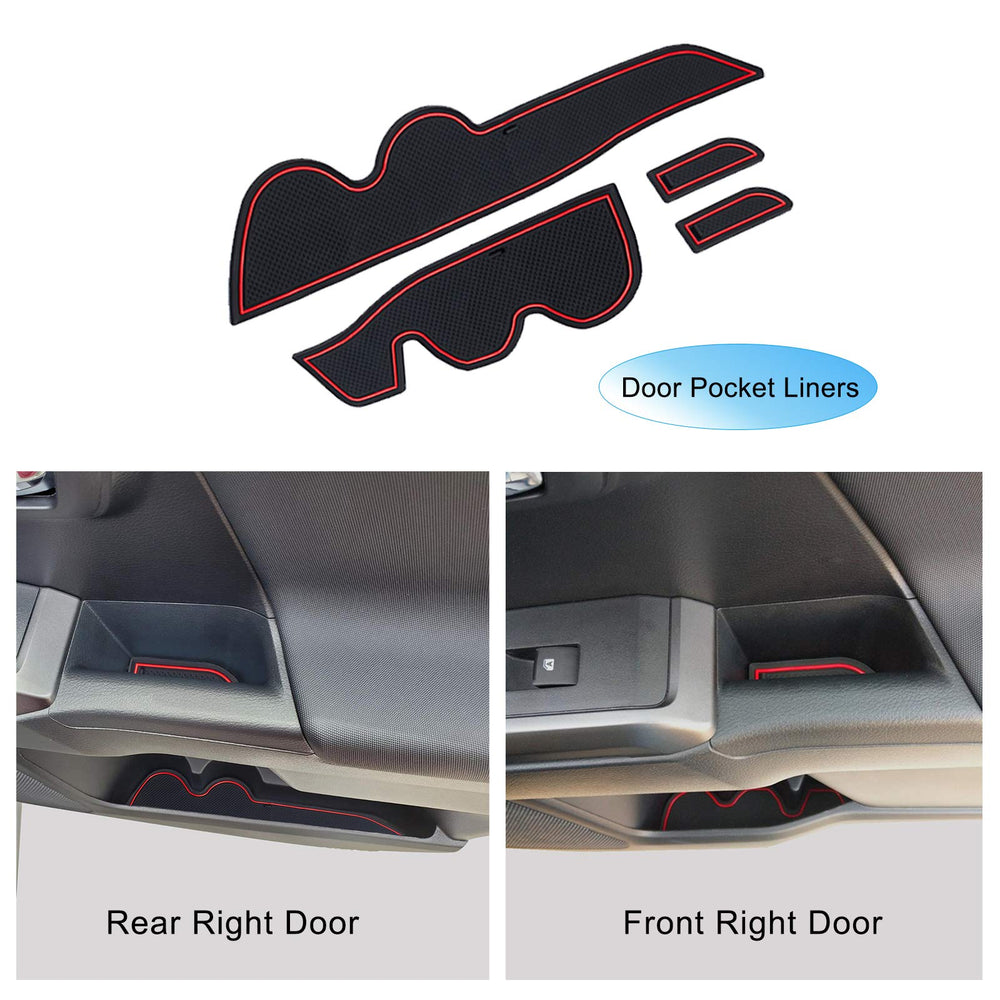 Red trim detail on JKCOVER liner adds cabin contrast.