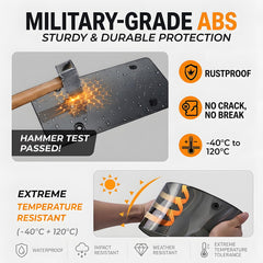 jkjnqnq license plate cover rear view—transparent protection for year-round use.