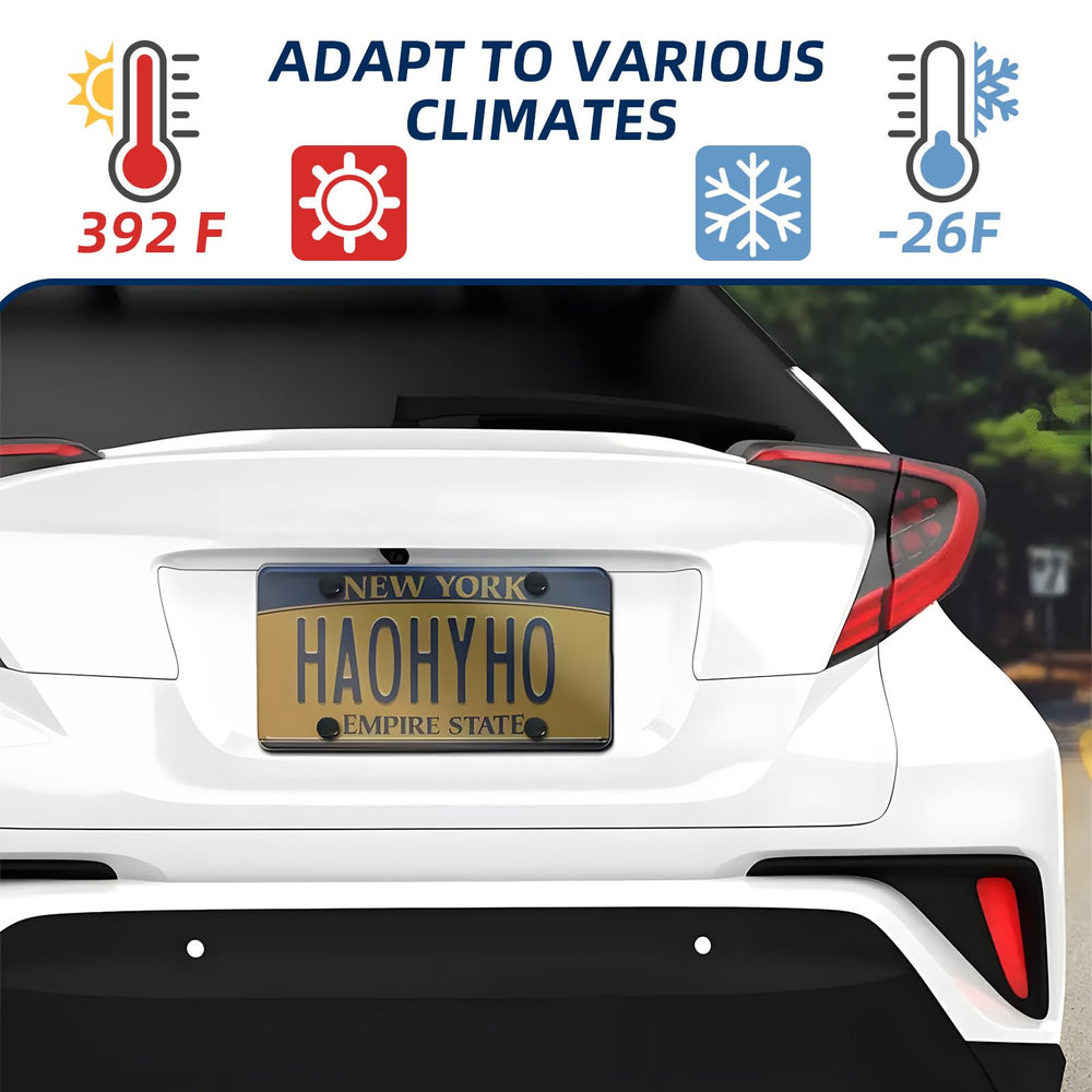 jkjnqnq license plate safety kit—screw cap included for secure mounting.