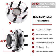 JLEO 6-bolt lug pattern detail ensuring secure fit on GM trucks and SUVs.