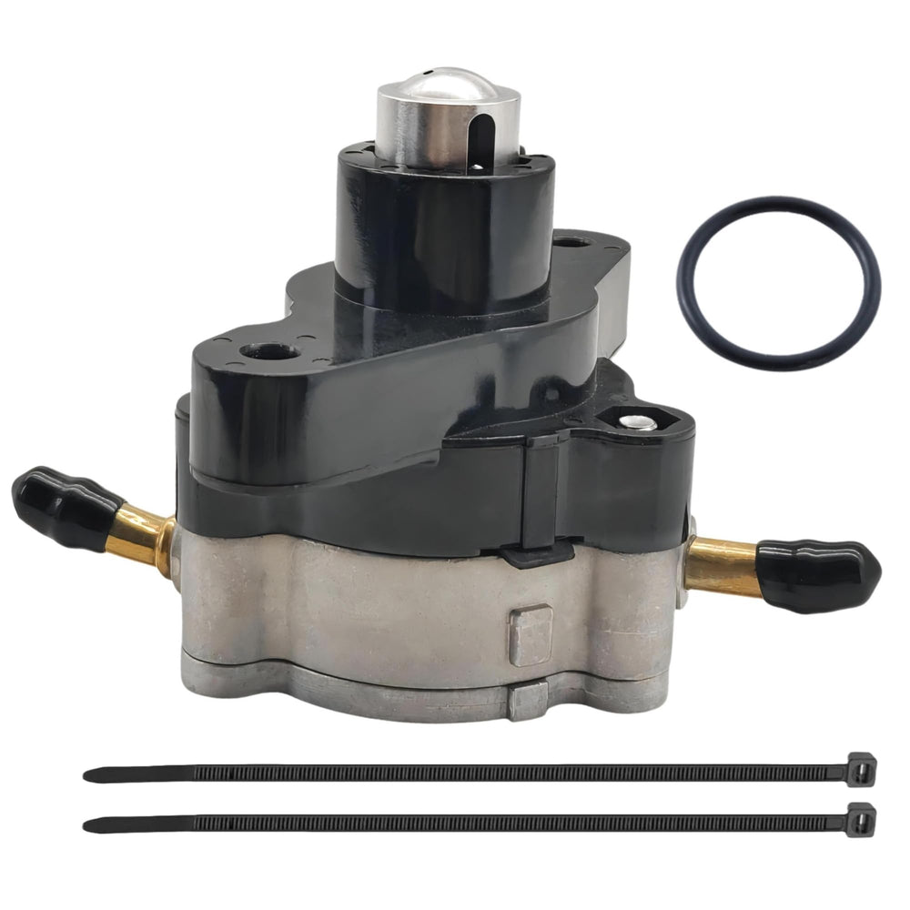 JLM Marine fuel pump installed on outboard shows smooth fuel delivery for consistent performance.