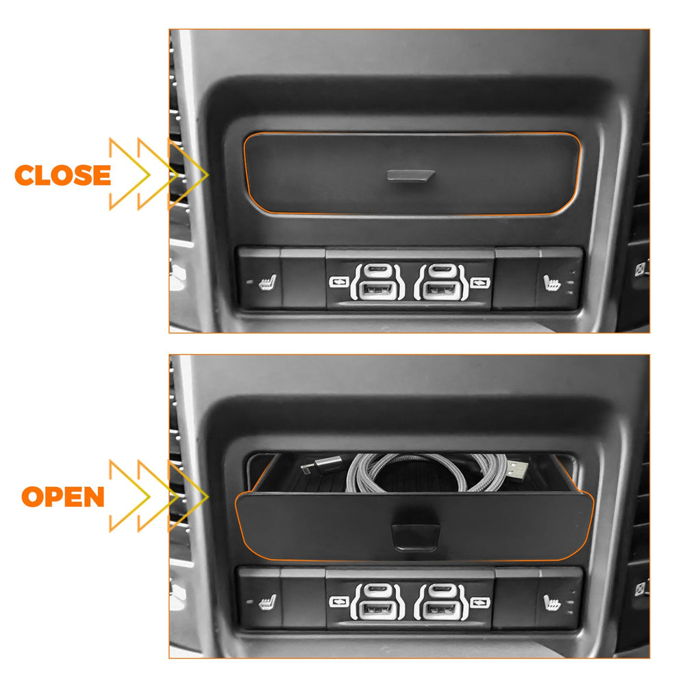 JLQP ABS plastic tray for Dodge Ram cubby offers durable storage