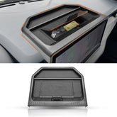 JLQP dashboard storage for Maverick with 13.2-inch tray and magnetic lid for organized essentials.