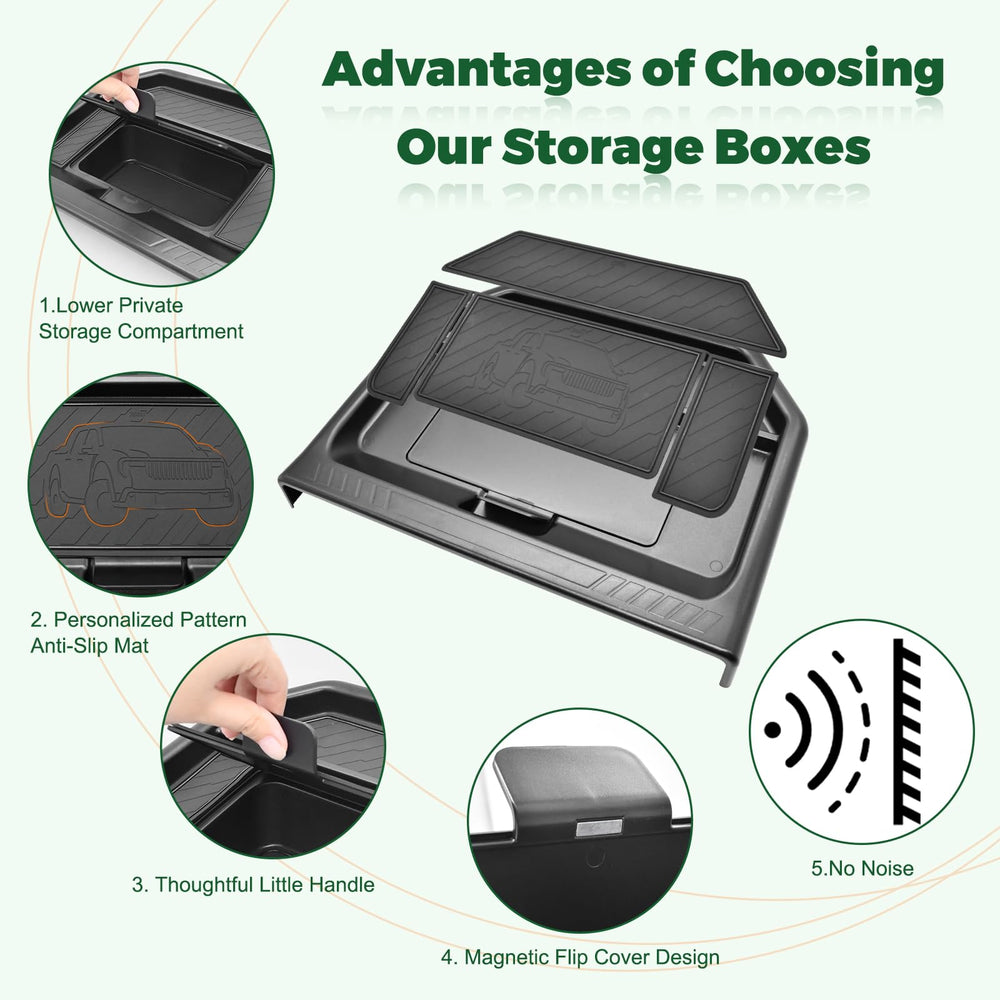 JLQP premium ABS material dashboard organizer built to last in Maverick interiors.