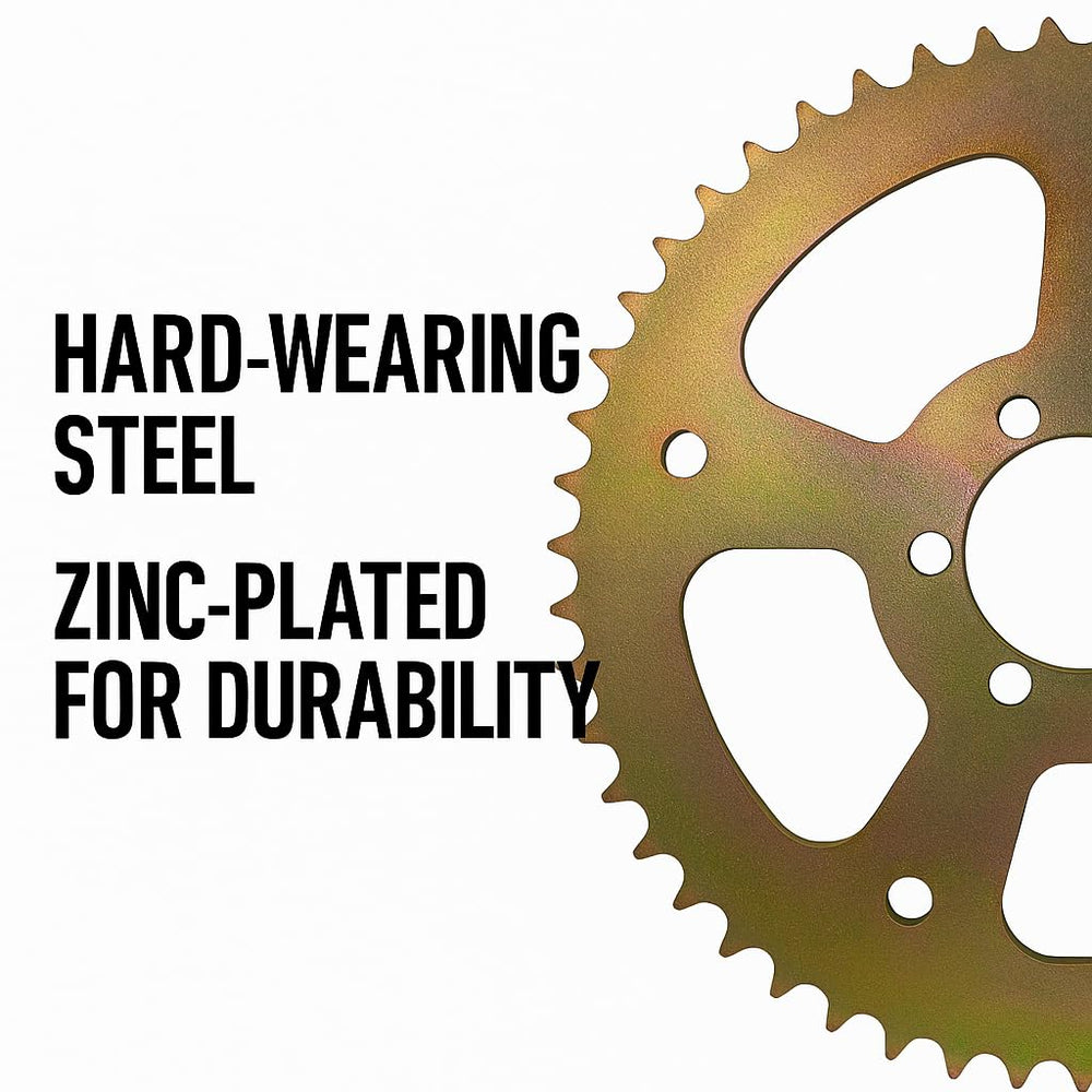 JMCHstore 50T sprocket side view showing compact profile.