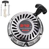JMCHstore brilliant chrome pull start front view demonstrates rugged mini bike styling.