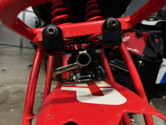 JMCHstore central long pipe ready for muffler customization via 1-inch adapter.