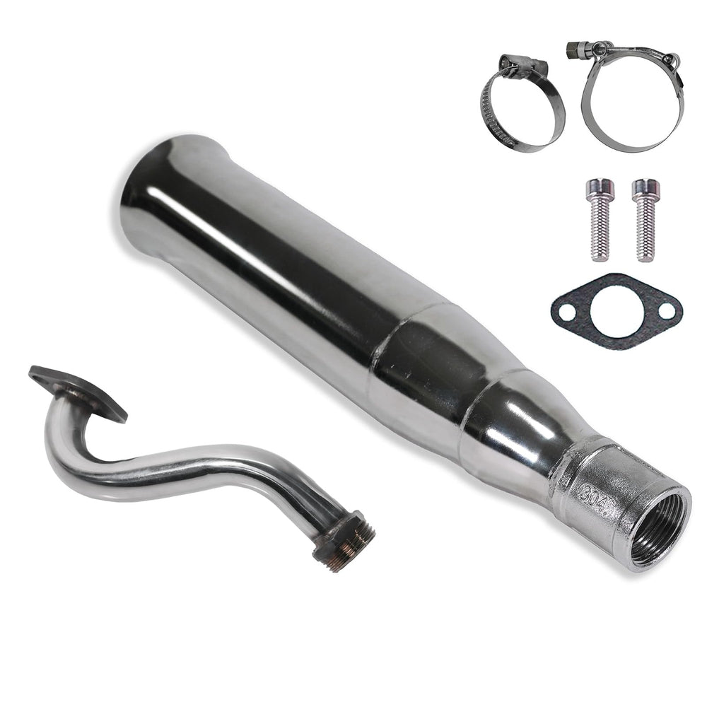 JMCHstore central trumpet pipe under seat reduces burn risk during rides.