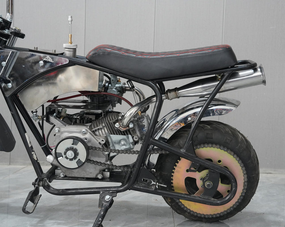 JMCHstore trumpet style tailpipe with flare for bold exhaust note.