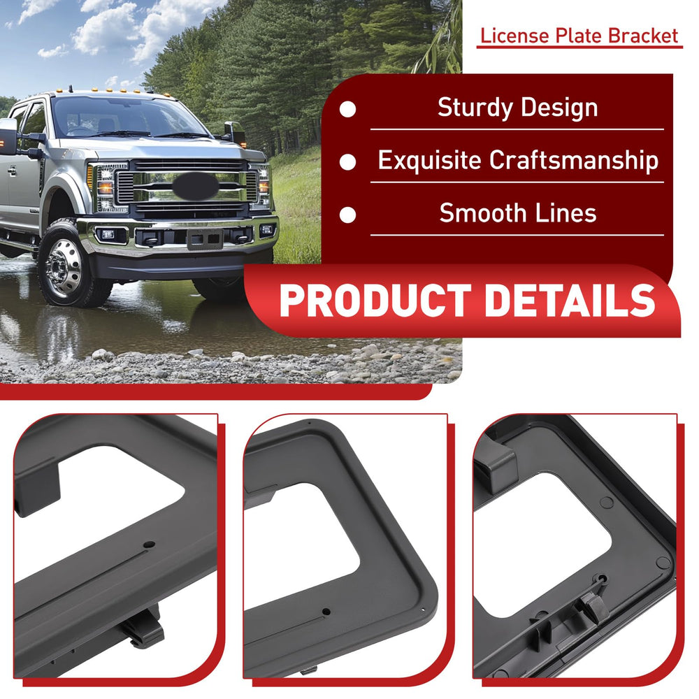 JMTAAT front license plate bracket for F550 maintains secure plate attachment at high speeds.