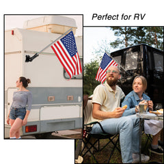 joaoxoko 180-degree hinge enables vertical or horizontal flag placement.