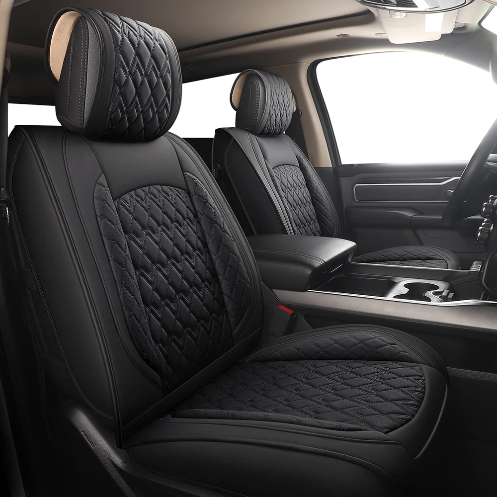 JOJOBAY Dodge Ram front left seat cover, durable PU leather protection.