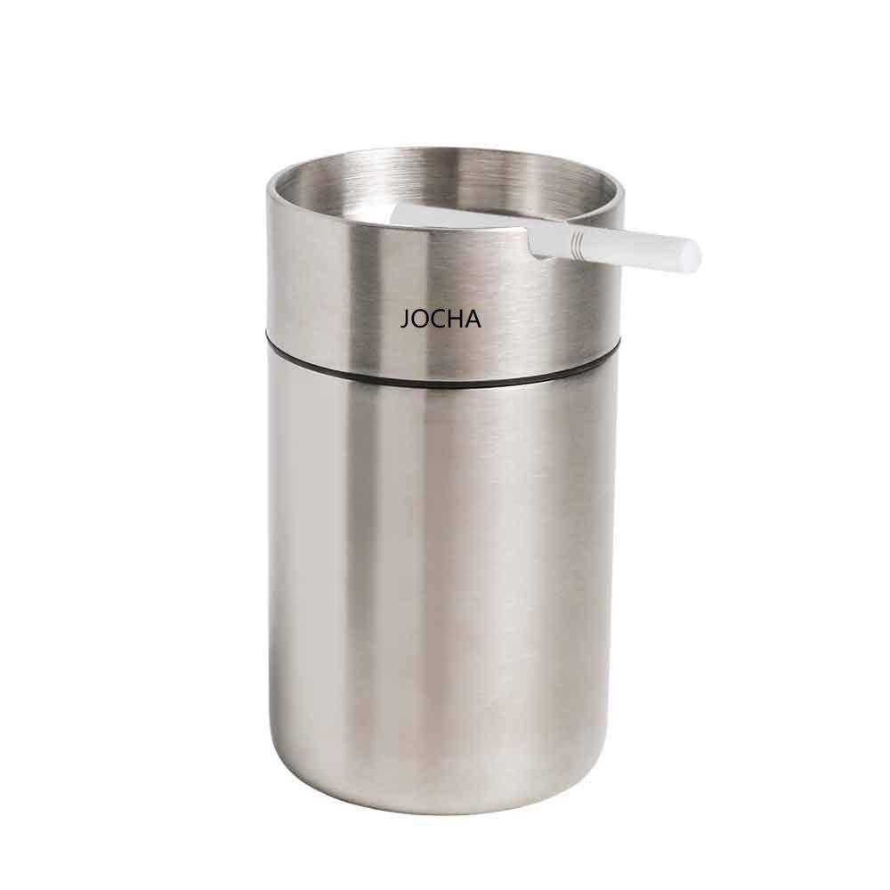 JOCHA car ashtray lid closeup, smell-proof design for cleaner in-car air