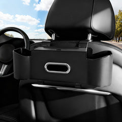 Joezhe backseat organizer 4-in-1 cup holder for easy access to drinks on the go.