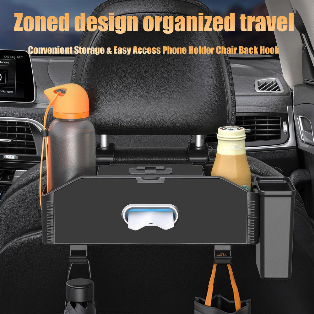 Joezhe universal compatibility fits most vehicles via adjustable headrest hooks