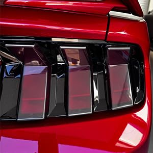 Jogon taillight lens cover decorative sticker for Mustang 2024-2025 improves visibility with guard.