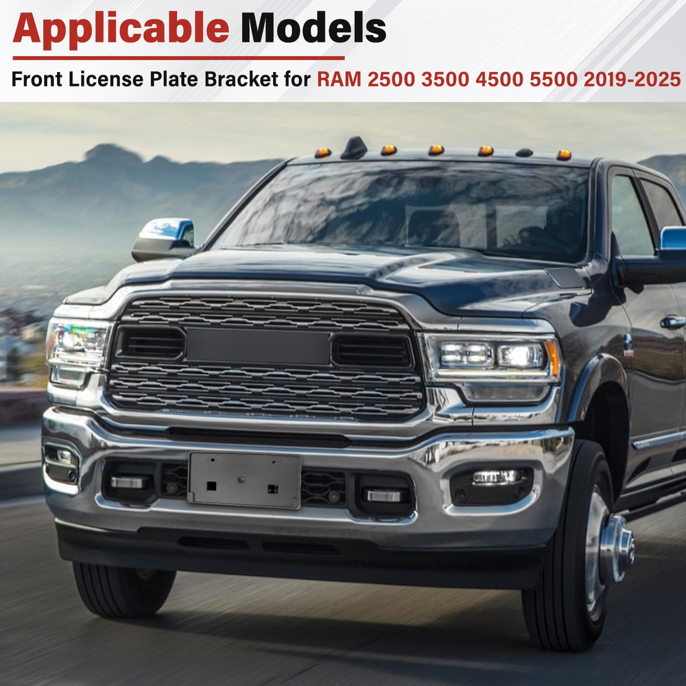 Sleek, front-only mount preserves truck aesthetics.