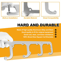 Johntruck coil bracket closeup reveals sturdy aluminum-steel construction